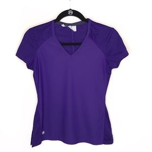 Athleta • Workout V-Neck Short Sleeve Top Size XS